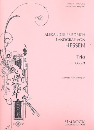 Trio op.3 fr Klarinette, Horn und Klavier