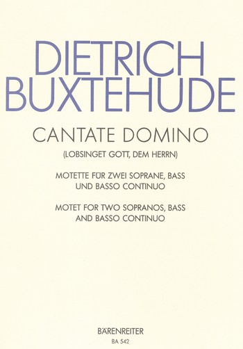 Cantate domino fr 3 gemischte Stimmen und Bc