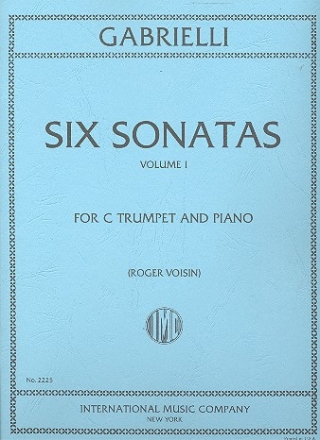 6 Sonatas op.11 vol.1 (nos 1-3) for trumpet and piano VOISIN, ED.