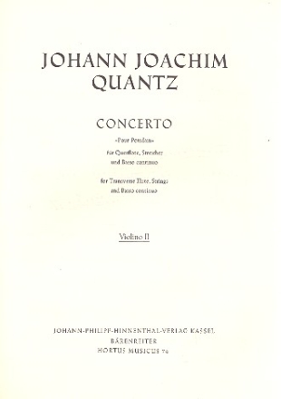 Concerto pour Potsdam fr Flte, Streicher und Bc Violine 2