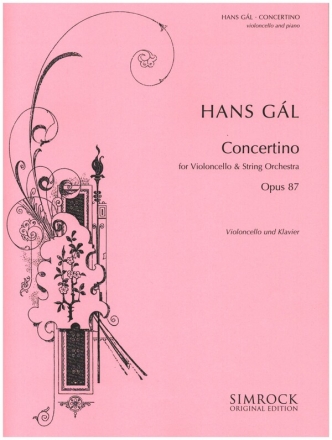 Concertino op.87 fr Violoncello und Orchester fr Violoncello und Klavier