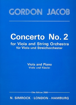 Concerto no.2 for viola and orchestra for viola and piano