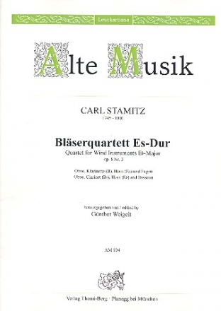 Quartett Es-Dur op.8,2 fr Oboe, Klarinette, Horn und Fagott Stimmen