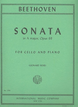 Sonata A major op.69 for cello and piano
