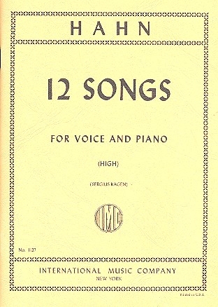 12 Songs for high voice and piano (fr/en)