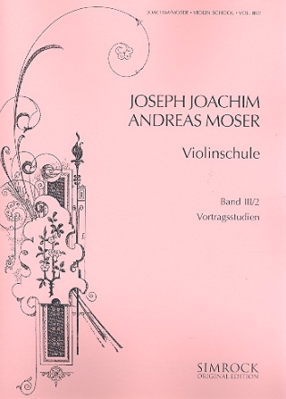Violinschule Band 3 Teil 2 - Vortragsstudien fr Violine