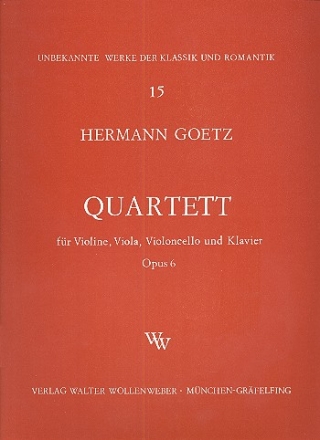 Quartett op.6 fr Klavier, Violine, Viola und Violoncello