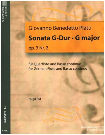 Sonate G-Dur op.3,2 fr Flte und Bc