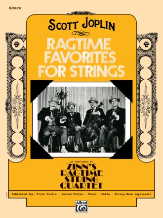 Ragtime Favorites for string quartet score