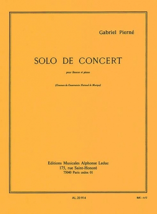 Solo de Concert op.35 pour basson et piano