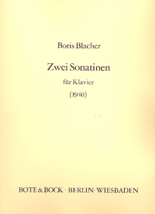 2 Sonatinen op.47  (1940) fr Klavier
