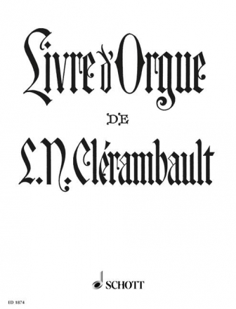 Livre d' Orgue fr Orgel