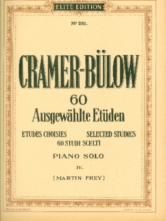 60 ausgewählte Etüden Band 4 für Klavier