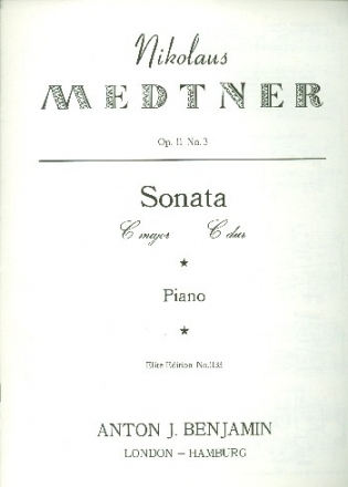 Sonate c-Moll op.11,3 fr Klavier