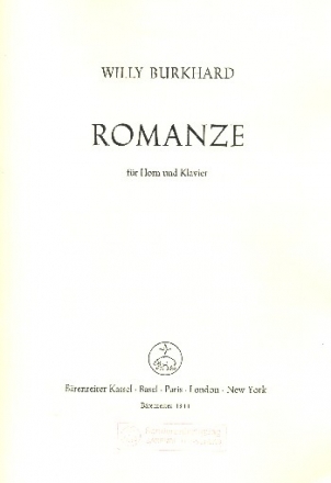 Romanze F-Dur (1945) fr Horn und Klavier