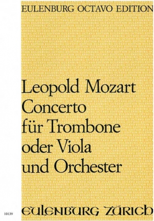 Konzert D-Dur fr Posaune (Viola) und Orchester Partitur