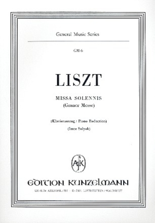 Missa Solennis fr Soli, Chor und Orchester Klavierauszug (la)