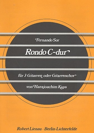 Rondo C-Dur aus op.22 Fr 3 Gitarren Partitur und Stimmen