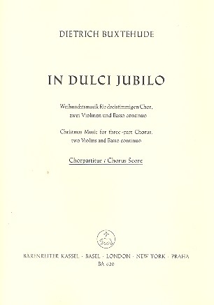 In dulci jubilo fr gem Chor, 2 Violinen und Bc Chorpartitur (dt/en)