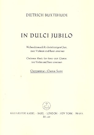In dulci jubilo fr gem Chor, 2 Violinen und Bc Chorpartitur (dt/en)