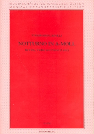 Notturno a-Moll fr Flte, Violine und Gitarre Partitur und Stimmen