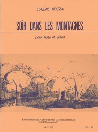 Soir dans les montagnes pour flte et piano