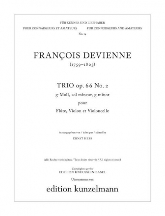 Trio sol mineur op.66,2 Pour flte, violon et violoncelle Stimmen