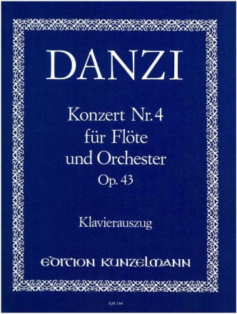 Konzert D-Dur Nr.4 op.43 für Flöte und Orchester für Flöte und Klavier