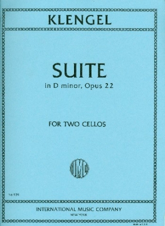 Suite d minor op.22 for 2 cellos parts