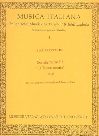 La buonamenta Sonata fr 2 Violinen, Violoncello und Bc
