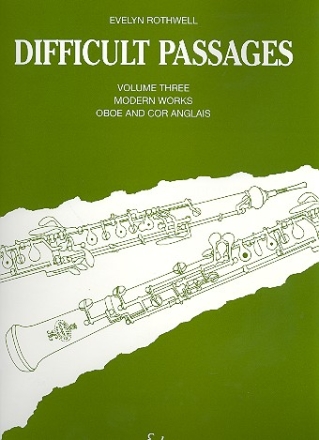 Difficult Passages vol.3 for oboe and english horn contemporary works