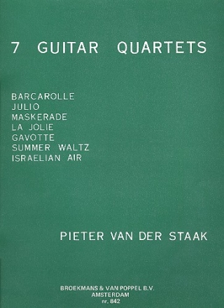 7 Guitar Quartets (1965) score 