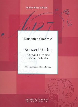 Konzert G-Dur fr 2 Flten und Kammerorchester Ausgabe fr 2 Flten und Klavier