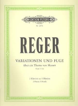 Variationen und Fuge ber ein Thema von Mozart op.132  fr Orchester fr 2 Klaviere