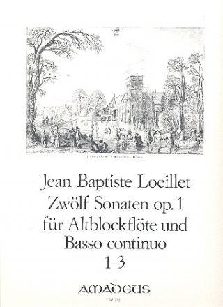 12 Sonaten op.1 Band 1 (Nr.1-3) fr Altblockflte und Bc