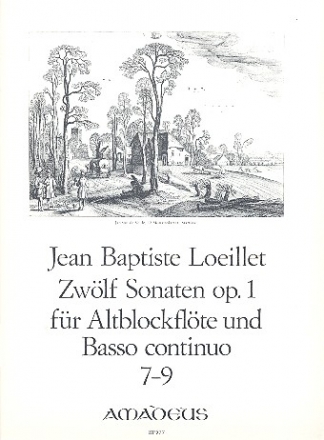 12 Sonaten op.1 Band 3 (Nr.7-9) fr Altblockflte und Bc