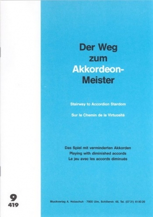 Der Weg zum Akkordeon-Meister Band 9 das Spiel mit verminderten Akkorden