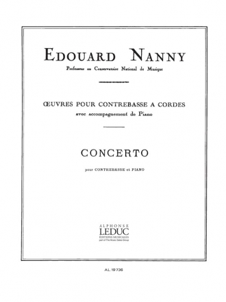 CONCERTO POUR CONTREBASSE ET PIANO