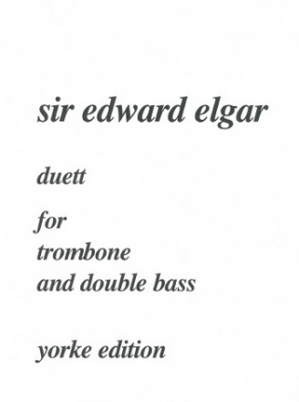Duett  for trombone and double bass   score