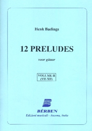 12 preludes vol.2 (nos.7-12) voor gitaar