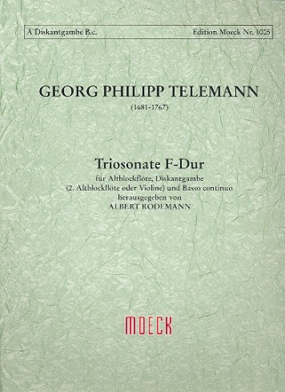 Triosonate F-Dur fr Altblockflte, Diskantgambe (2. Altblockflte, Violine) und Bc