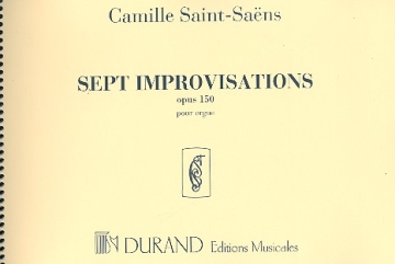 7 improvisations op.150 pour orgue