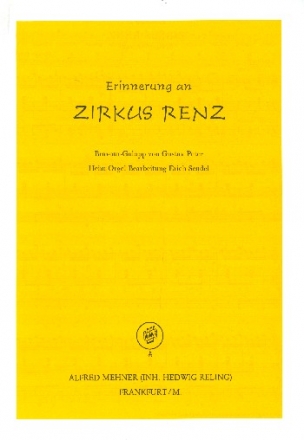 Erinnerung an Zirkus Renz fr E-Orgel