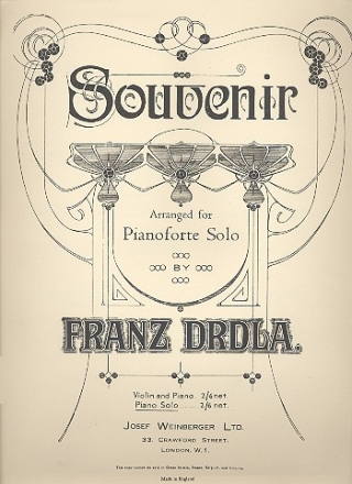 Souvenir fr Klavier