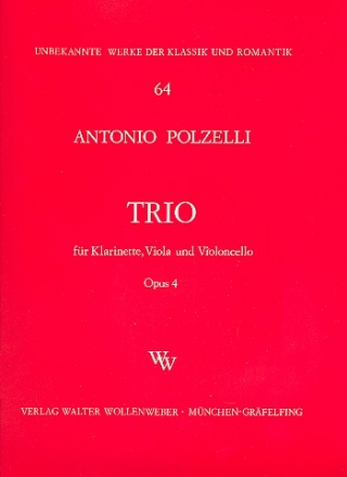 Trio op.4 fr Klarinette, Viola und Violoncello Stimmen
