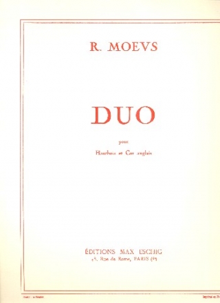 Duo pour hautbois et cor anglais partition