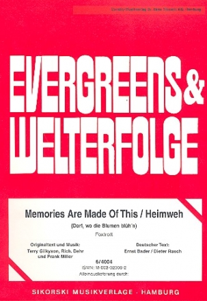 Memories are made of this: Einzelausgabe Gesang und Klavier (dt/en)