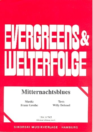 Mitternachtsblues: Einzelausgabe fr Trompeten und Klavier