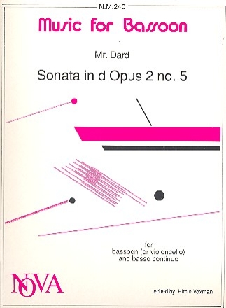 Sonata d minor op.2,5 for bassoon (cello) and bc