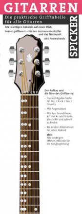 Grifftabelle für Linkshänder für Gitarre - Notenlager | Notenversand